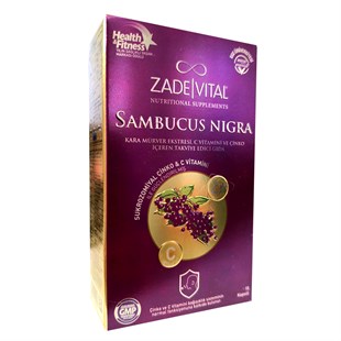Zade Vital Sambucus Nigra Kara Mürver Ekstreli C Vitamini & Çinko İçeren Takviye Edici Gıda 15 Kapsül