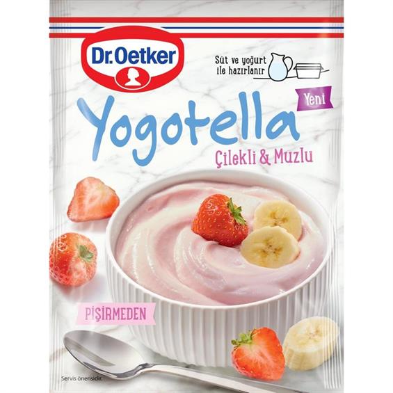 Dr.Oetker Yogotella Çilek ve Muzlu 68 gr