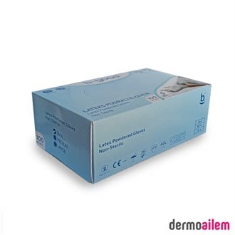 B-good Lateks Pudralı Muayene Eldiveni S 100 ad.