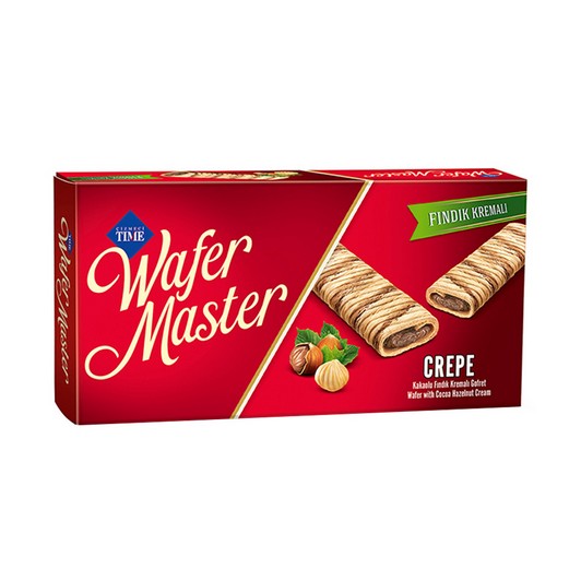 Wafer Master Crepe Gofrette 65g Kakao Fındık Kremalı Gofret