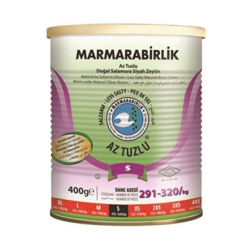 Marmarabirlik Az Tuzlu Zeytin Teneke 400 gr
