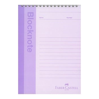 Faber Castell A4 80yp Kareli Pastel Renk Bloknot Defter