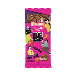 Ülker Be Happy Çilekli Tablet Çikolata 88 G