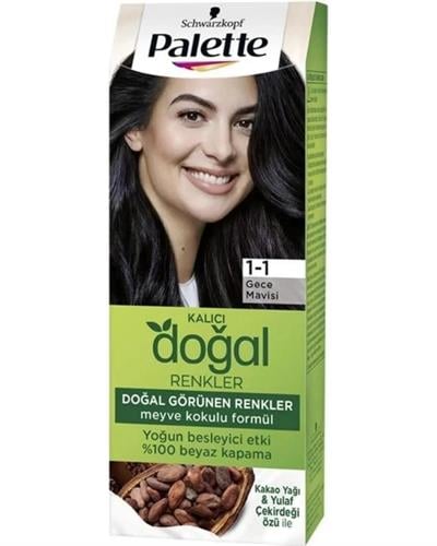 Palette Kalıcı Doğal Renkler 1-1 Gece Mavisi