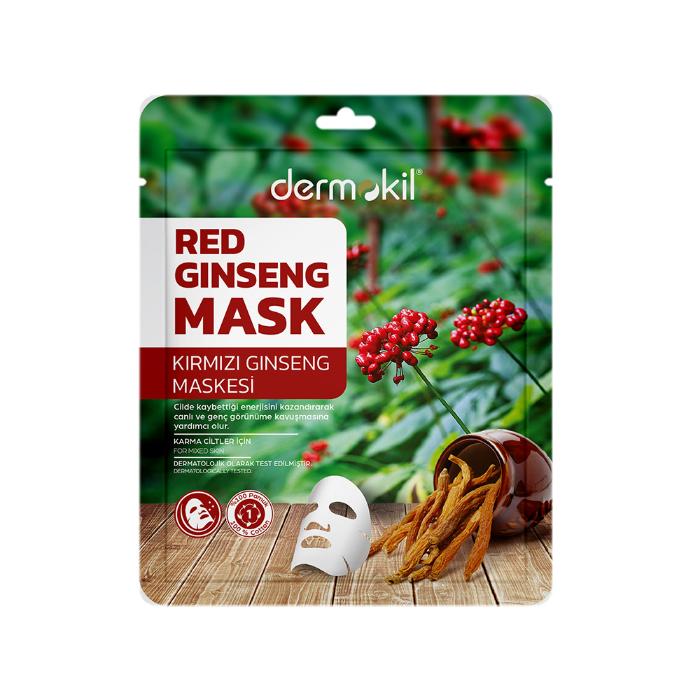Dermokil Kırmızı Ginseng Maskesi Karma Ciltler için 20 gr 