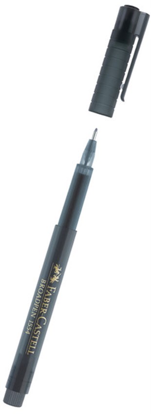 Faber-Castell Broadpen Keçeli Kalem 0.8 MM Gri 155435