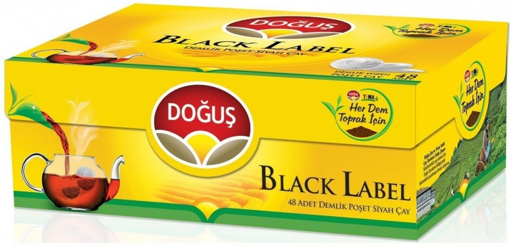 Doğuş Black Label Demlik Poşet Siyah Çay 48 Adet 154 Gr