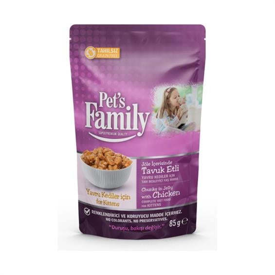 Family Pets Peşet Yavru Kedi Tavuk Jöle 85gr