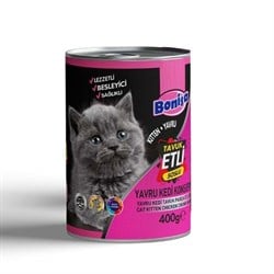 Bonisa Tavuk Etli Kedi Konservesi 400 gr
