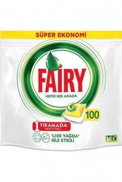 Fairy Hepsi Bir Arada Bulaşık Makinesi Kapsülü Limon 100 Adet