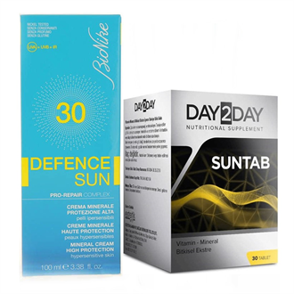 BioNike Defence Sun Spf 30 Mineral Güneş Kremi 100 ml + Day2Day Suntab 30 Tablet