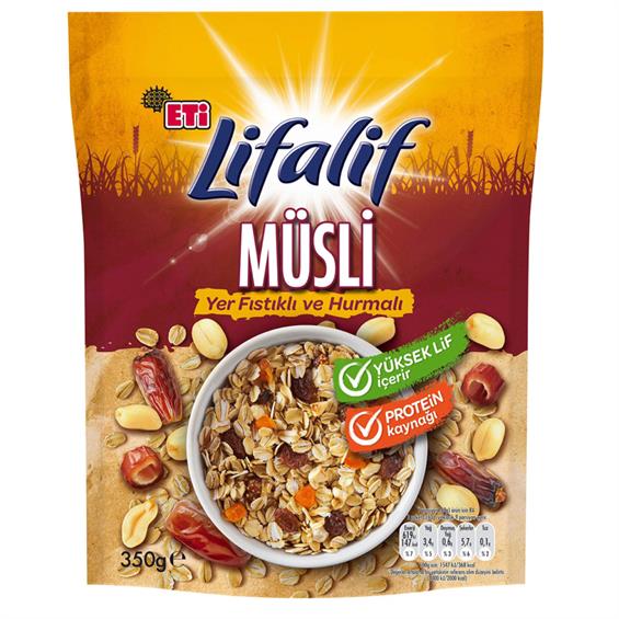 Eti Lifalif Yer Fıstıklı Ve Hurma'lıMüsli 350 gr