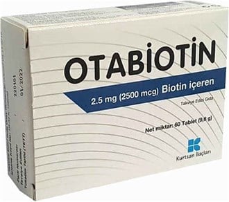 Otabiotin 2.5 mg Takviye Edici Gıda 60 Tablet