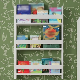 3 Raflı Bebek ve Çocuk Odası Kitaplığı 60x90 cm