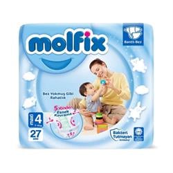 Molfix Jumbo Bebek Bezi Maxi 4 Beden 27 Li
