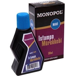 Monopol Istampa Mürekkebi 30 ML Mavi (300)