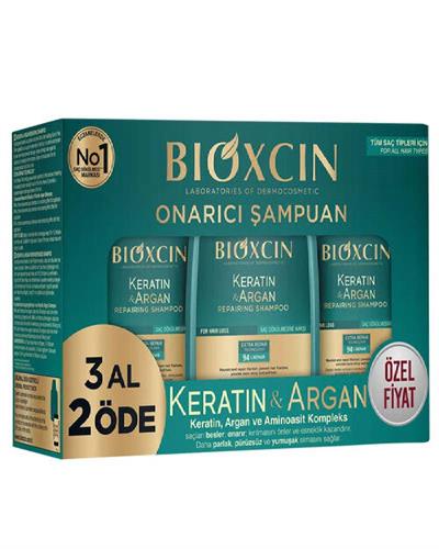Bioxcin Keratin ve Argan Onarıcı Şampuan 300 ml 3 Al 2 Öde