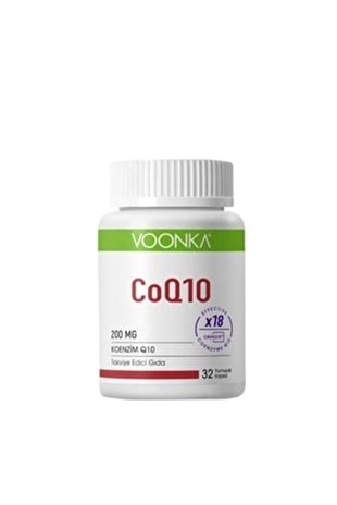 Voonka Co-Q10 200 mg 32 Yumuşak Kapsül