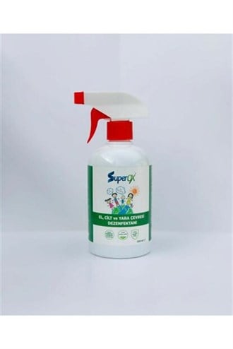 SuperOx Alkolsüz El Cilt Dezenfektanı Sprey 500 Ml