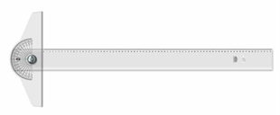 Hatas T Cetvel Oynar Başlı Mika İnce Bizote Minkale Başlık Akrilik 75 CM 1180