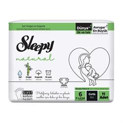 Sleepy Natural Bebek Bezi Xlarge No:6 11 Adet 15-25 kg