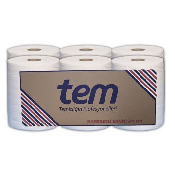 Tem Hareketli Standart Havlu 21 Cm 6 Lı