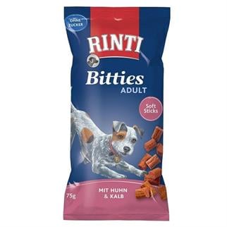 Rinti Bitties Yetişkin Köpek Ödülü Tavuk-Dana 75g