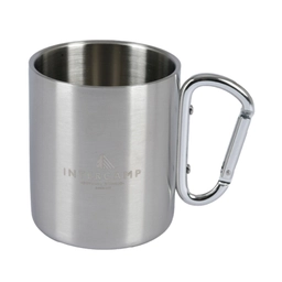 Karabinalı Paslanmaz Çelik Bardak