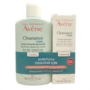 Avène Cleanance Hydra Creme Apaisante 40 ml + Avène Cleanance Hydra Cleansing Lavant Cream 200 ml