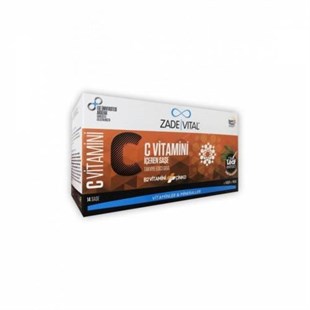 Zade Vital C Vitamini + B2 Vitamin + Çinko + Zeytin Yaprağı Ekstresi İçeren 14 Saşe