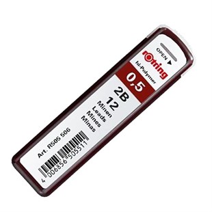 Rotring 2B 0.5mm 12 pcs Tıkky hi-Polymer Uç