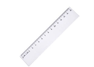 Hatas Geniş Plastik Büro Cetveli 15 Cm 140