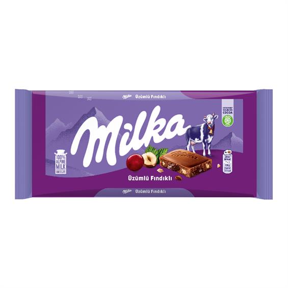 Milka Üzümlü Fındıklı Çikolata 80 Gr