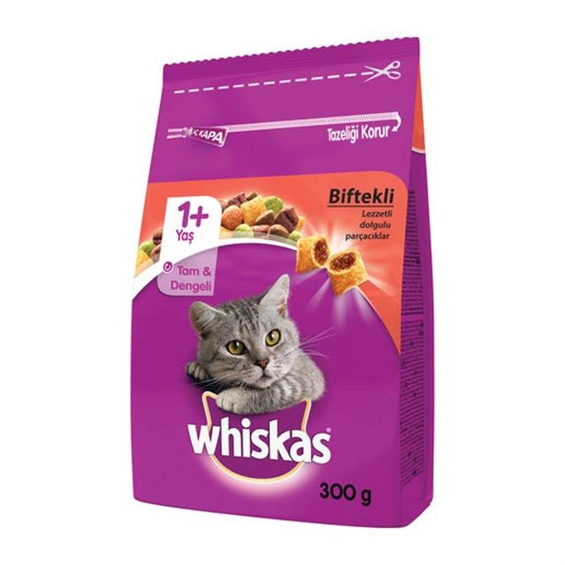 Whiskas Bifte ve Havuçlu Kuru Mama 300 gr