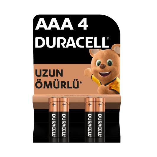 Duracell AAA İnce Kalem 4'lü