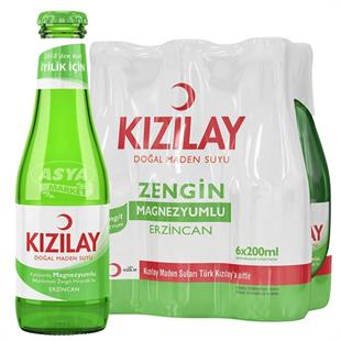 Kızılay Maden Suyu 6x200ml Sade