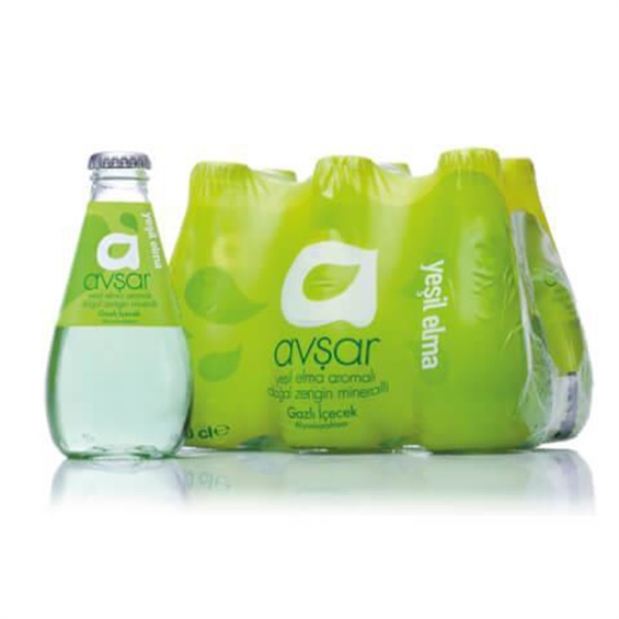 Avşar C Plus Yeşil Elma Aromalı Maden Suyu 6lı 200 ml