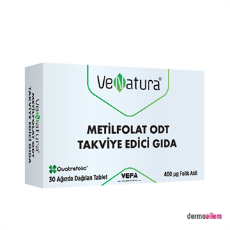 Venatura Metilfolat ODT 30 Ağızda Dağılan Tablet