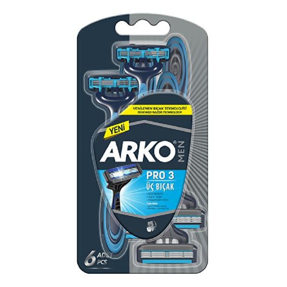 Arko Men Tıraş Bıçağı T3 6'LI