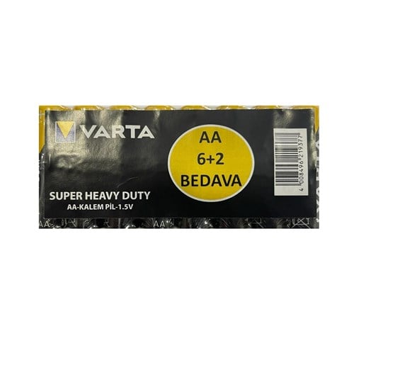 Varta Süper Life Kalem Pil 6+2'li