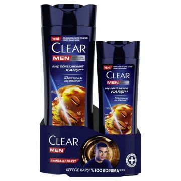 Clear Men Saç Bakım Şampuanı Saç Dökülmesine Karşı 350 ml+180 ml