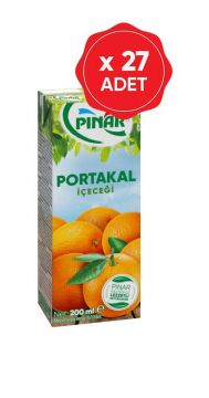 Pınar Portakal İçeçeği 200 Ml x 27 Adet