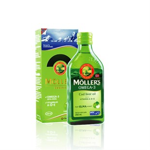 Möller's Omega 3 Doğal Elma Aromalı Balık Yağı Şurubu 250 ml