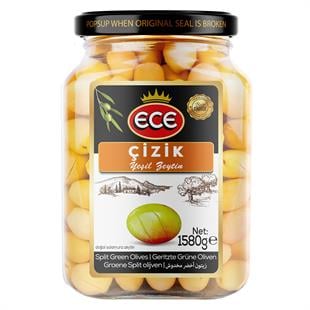 Ece Zeytin 900g Çizik Yeşil Zeytin