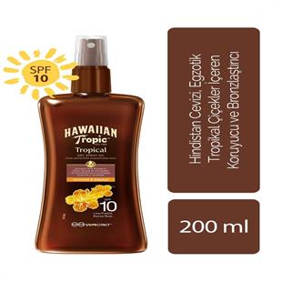 Hawaiian Tropic Protective Dry Spray Oil Coconut & Papaya SPF10 200 ml