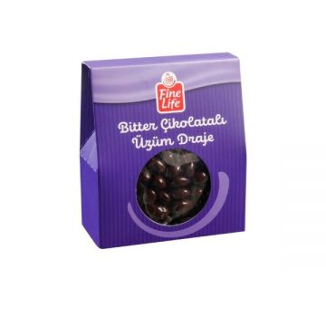 Fine Life Bitter Çikolatalı Üzüm Draje 100 Gr