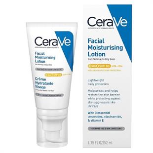 Cerave Yüz Nemlendirici Normal & Kuruya Dönük Ciltler için Krem 52 ml