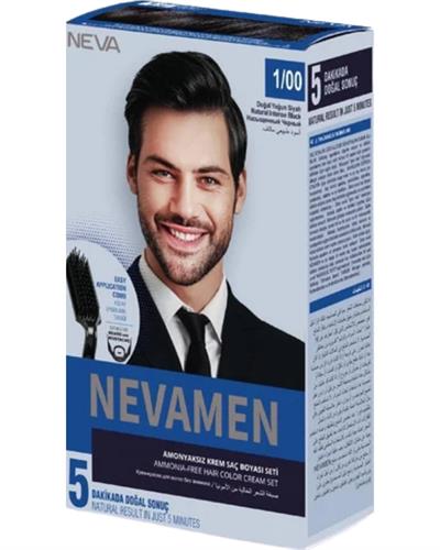 Neva Color Neva Men 1/00 Natural Intense Black - Yoğun Siyah