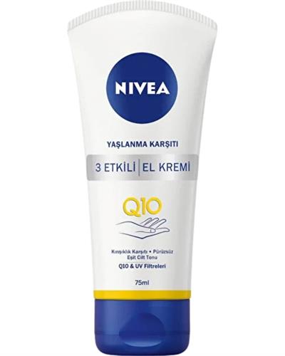 NIVEA Q10 Yaşlanma Karşıtı 3 Etkili El Kremi 75 ml