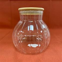 Krd Bambu Kapaklı Cam Kavanoz Büyük